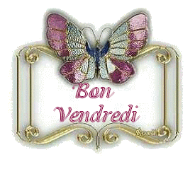 Gif animé Bon vendredi papillon